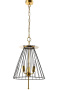 Подвесные светильники — Подвесной светильник Crystal Lux MODESTO SP3 BLACK/GOLD купить в 