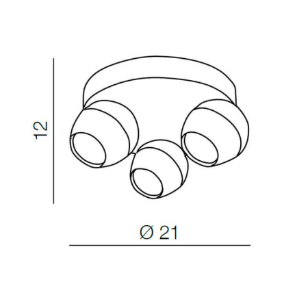 Споты — Спот Azzardo Pera 3 round AZ1253 купить в 