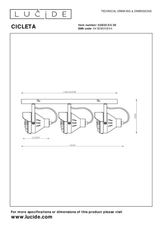 Споты — Спот LUCIDE 05922/03/30 купить в 