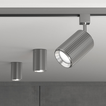 Трековые светильники — Светильник на шине Elektrostandard Spike GU10 Хром (MRL 1011) однофазный купить в 