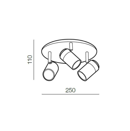 Споты — Спот Azzardo Noemie 3 round AZ2556 купить в 