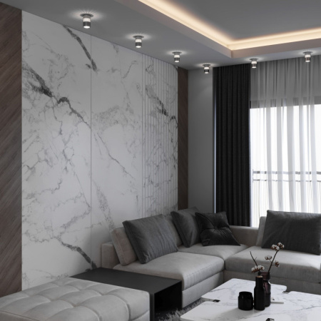 Накладные точечные светильники — Накладной светильник Elektrostandard DLS026 7W 4200К графит купить в 