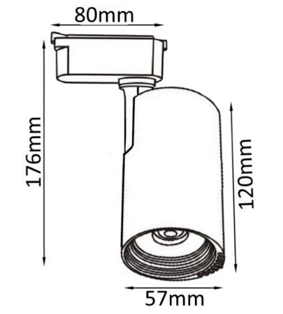 Трековые светильники — Светильник на шине Crystal Lux CLT 0.31 007 10W WH купить в 