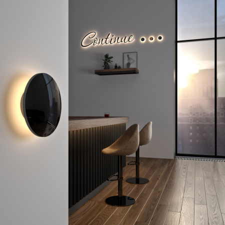 Настенные бра — Бра Elektrostandard Mini Disc черный жемчуг (MRL LED 1126) купить в 