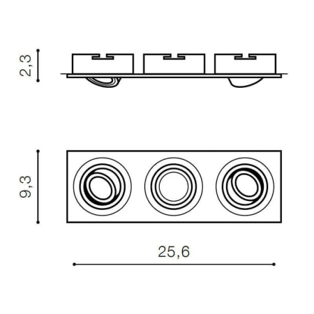 Cветильники потолочные встраиваемые — Встраиваемый светильник Azzardo Caro 3 Square AZ2439 купить в  Cветильники потолочные встраиваемые — Встраиваемый светильник Azzardo Caro 3 Square AZ2439 купить в