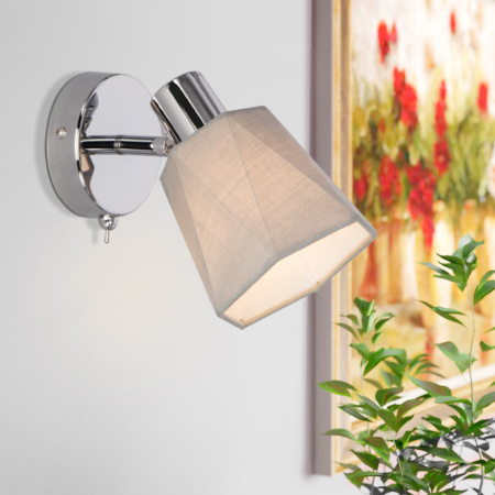 Настенные бра — Бра Eurosvet 20087/1 хром/серый купить в 