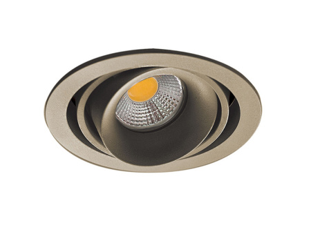 Встраиваемые точечные светильники — Встраиваемый светильник Donolux DL18615/01WW-R Champagne/Black купить в 