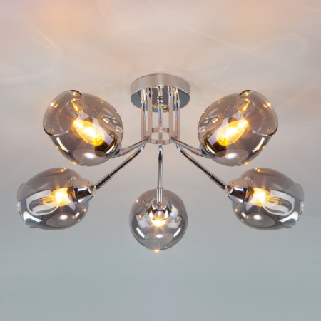 Люстры на штанге — Люстра на штанге Eurosvet 30164/5 хром купить в 