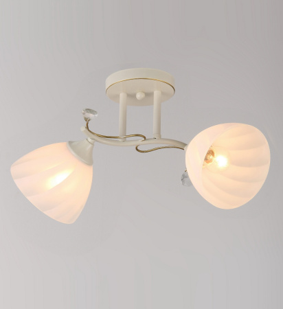 Потолочные люстры — 2768/2 белый с патиной золото купить в 