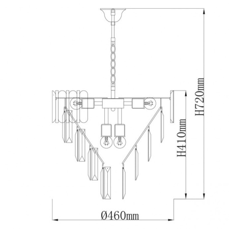 Люстры каскадные — Каскадная люстра DeMarkt 111014308 купить в 