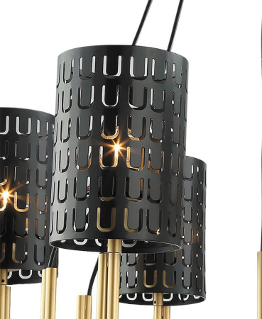 Люстры подвесные — Подвесная люстра Lumien Hall Ноэль 4005/6P-GD-BK купить в 