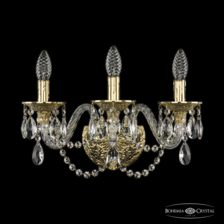 Настенные бра — Бра Bohemia Ivele Crystal 16102B/3/165 G купить в  Настенные бра — Бра Bohemia Ivele Crystal 16102B/3/165 G купить в