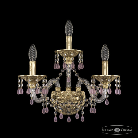 Настенные бра — Бра Bohemia Ivele Crystal 16110B/2+1/165/XL G V7010 купить в 
