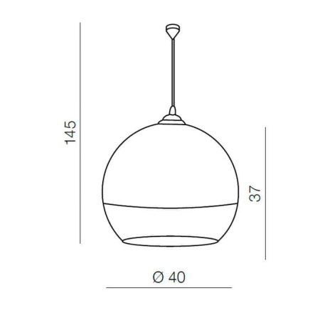 Подвесные светильники — Подвесной светильник Azzardo Silver ball 40 AZ0734 купить в 