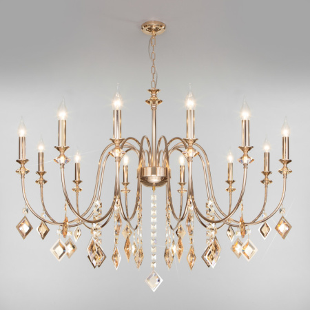 Люстры подвесные — Подвесная люстра Eurosvet 10120/12 золото/тонированный хрусталь Strotskis Smart (10110 купить в  Люстры подвесные — Подвесная люстра Eurosvet 10120/12 золото/тонированный хрусталь Strotskis Smart (10110 купить в