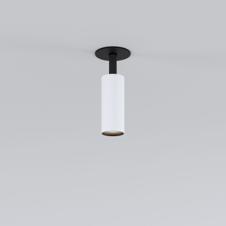 Встраиваемые точечные светильники — Встраиваемый светильник Elektrostandard Diffe белый/черный 8W 4200K (25039/LED) купить в 