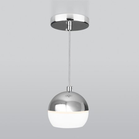 Подвесные светильники — Подвесной светильник Elektrostandard DLS023 9W 4200K белый/хром купить в 