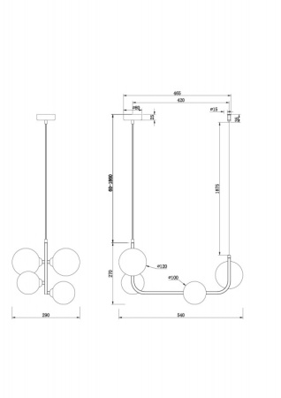 Люстры подвесные — Подвесная люстра Freya FR4005PL-04B купить в 