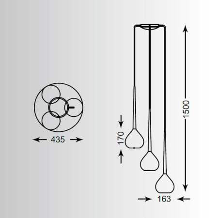Подвесные светильники — Подвесной светильник Zumaline Libra MD2128A-3S купить в 