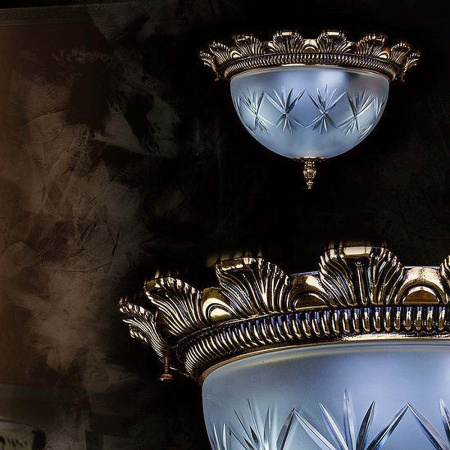 Потолочные светильники — Потолочный светильник Artglass Lea II. Brass Antique купить в 
