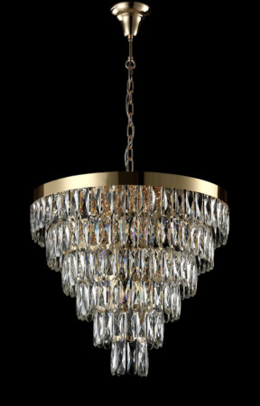 Люстры каскадные — Каскадная люстра Crystal Lux ABIGAIL SP-PL15 D620 GOLD/TRANSPARENT купить в 