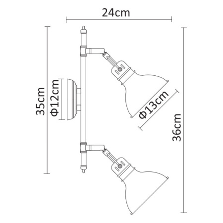 Споты — Спот ARTE Lamp A1102AP-2AB купить в  Споты — Спот ARTE Lamp A1102AP-2AB купить в