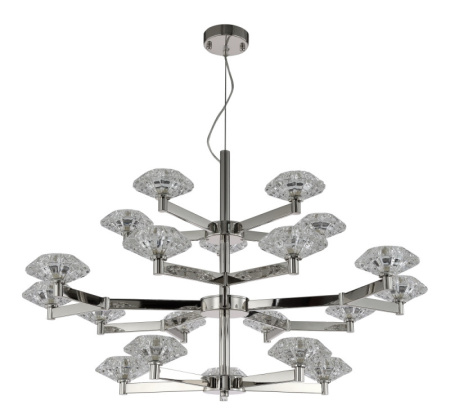 Люстры подвесные — Подвесная люстра Crystal Lux REBECA SP5+10+5 NICKEL купить в 