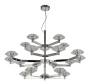 Люстры подвесные — Подвесная люстра Crystal Lux REBECA SP5+10+5 NICKEL купить в 