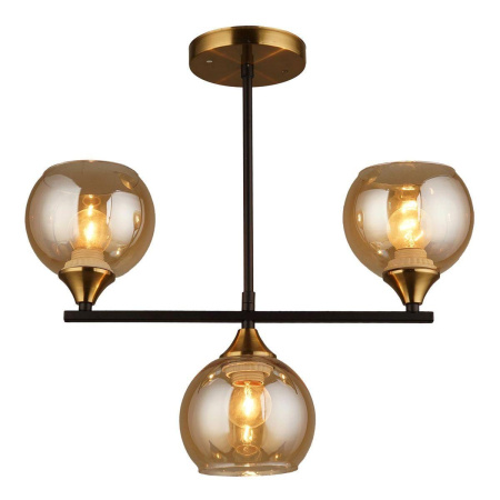 Люстры на штанге — Потолочная люстра IMEX MD.1234-3-S BK+CP купить в  Люстры на штанге — Потолочная люстра IMEX MD.1234-3-S BK+CP купить в