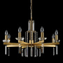 Люстры подвесные — Подвесная люстра Crystal Lux MARRON SP8 BRASS купить в 