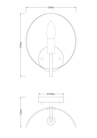 Потолочные светильники — Бра Moderli Ardis V7091-1W купить в 