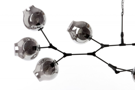 Люстры подвесные — Подвесная люстра Cosmo 1212S-9 дымчатый/черный купить в 