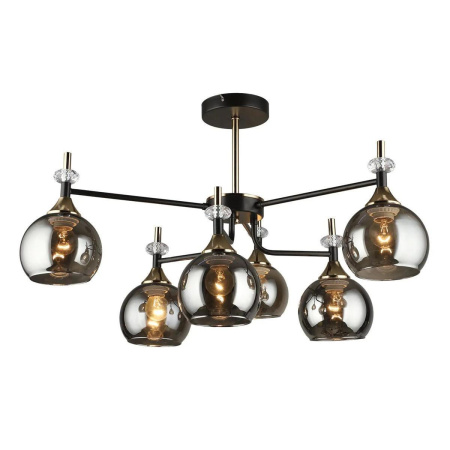 Люстры на штанге — Потолочная люстра IMEX MD.4890-6-S COFFEE+FGD купить в 