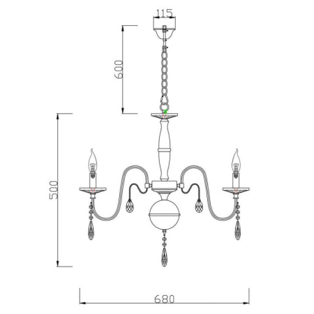 Люстры подвесные — Подвесная люстра Vele Luce VL1794L06 купить в 