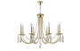 Люстры подвесные — Подвесная люстра Crystal Lux VICTORIA SP8 GOLD/AMBER купить в 