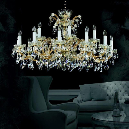 Люстры подвесные — Подвесная люстра Artglass Maria Terezia 17 Vachtle CE купить в 