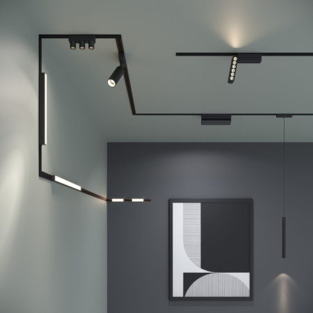 Трековые светильники — Светильник на шине Elektrostandard Трековый светильник (чёрный) 85088/01 купить в 