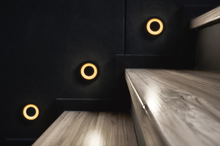 Светильники для стен и ступеней — Светильник для ступеней Maytoni O037-L3B3K купить в 