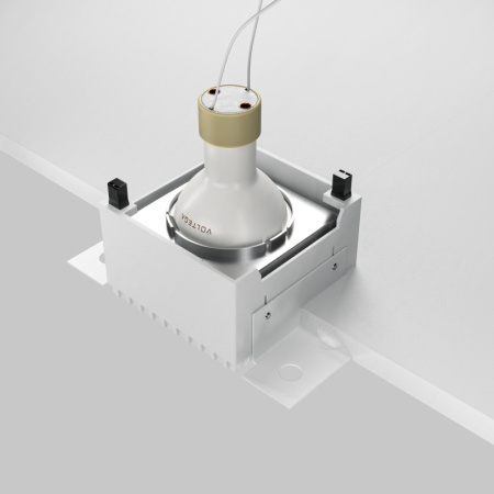 Встраиваемые точечные светильники — Встраиваемый светильник Maytoni Technical DL051-01-GU10-SQ-WS купить в 