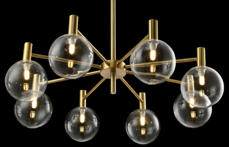 Люстры на штанге — Люстра на штанге Crystal Lux ANDRES SP8 BRONZE/TRANSPARENTE купить в 