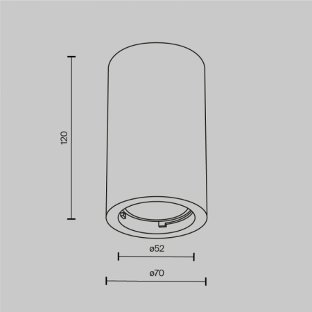 Накладные точечные светильники — Накладной светильник Maytoni Technical C003CW-01W-1 купить в 