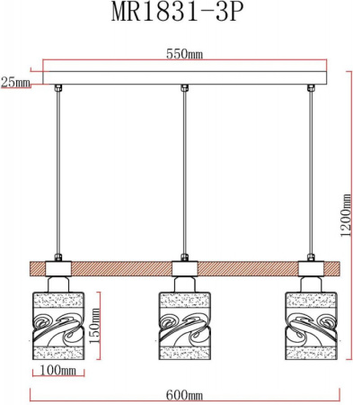 Люстры подвесные — Подвесная люстра MyFar MR1831-3P купить в  Люстры подвесные — Подвесная люстра MyFar MR1831-3P купить в