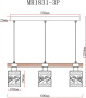 Люстры подвесные — Подвесная люстра MyFar MR1831-3P купить в  Люстры подвесные — Подвесная люстра MyFar MR1831-3P купить в