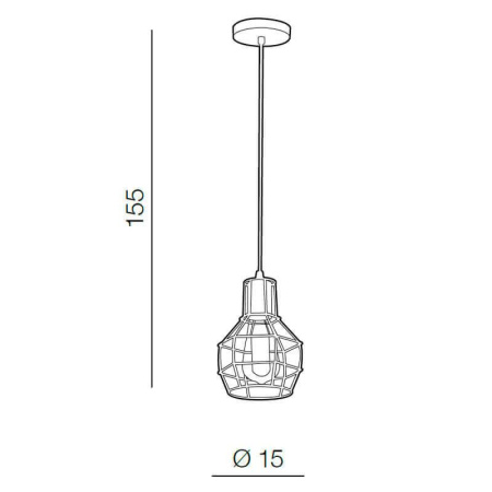 Подвесные светильники — Подвесной светильник Azzardo Carron 1 AZ1659 купить в 