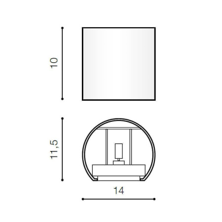 Настенные бра — Настенный светильник Azzardo Leticia 2 LED AZ2189 купить в 