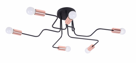 Потолочные люстры — 96188/6 черный/медь купить в 