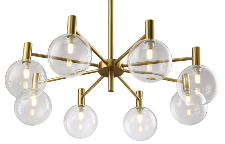 Люстры на штанге — Люстра на штанге Crystal Lux ANDRES SP8 BRONZE/TRANSPARENTE купить в 