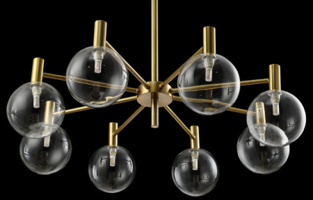 Люстры на штанге — Люстра на штанге Crystal Lux ANDRES SP8 BRONZE/TRANSPARENTE купить в 