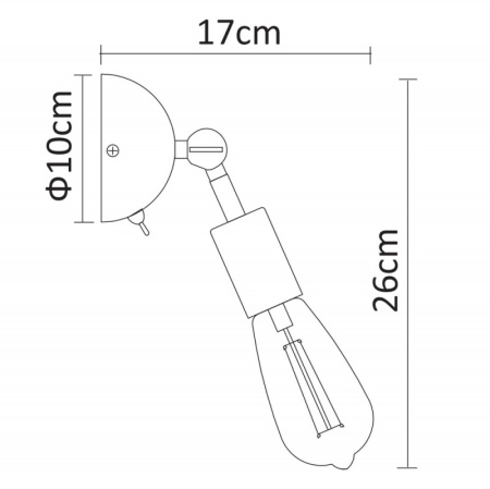Настенные бра — Бра ARTE Lamp A9190AP-1BK купить в  Настенные бра — Бра ARTE Lamp A9190AP-1BK купить в