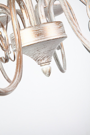 Люстры подвесные — Подвесная люстра Eurosvet 22404/8 белый с золотом купить в 